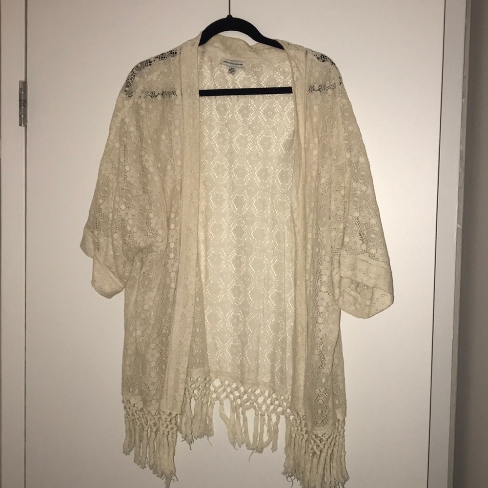 Cream kimono sweater